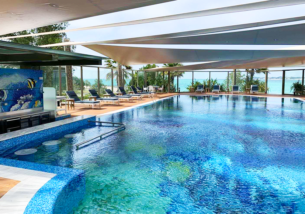 Schwimmbad in Miami, USA